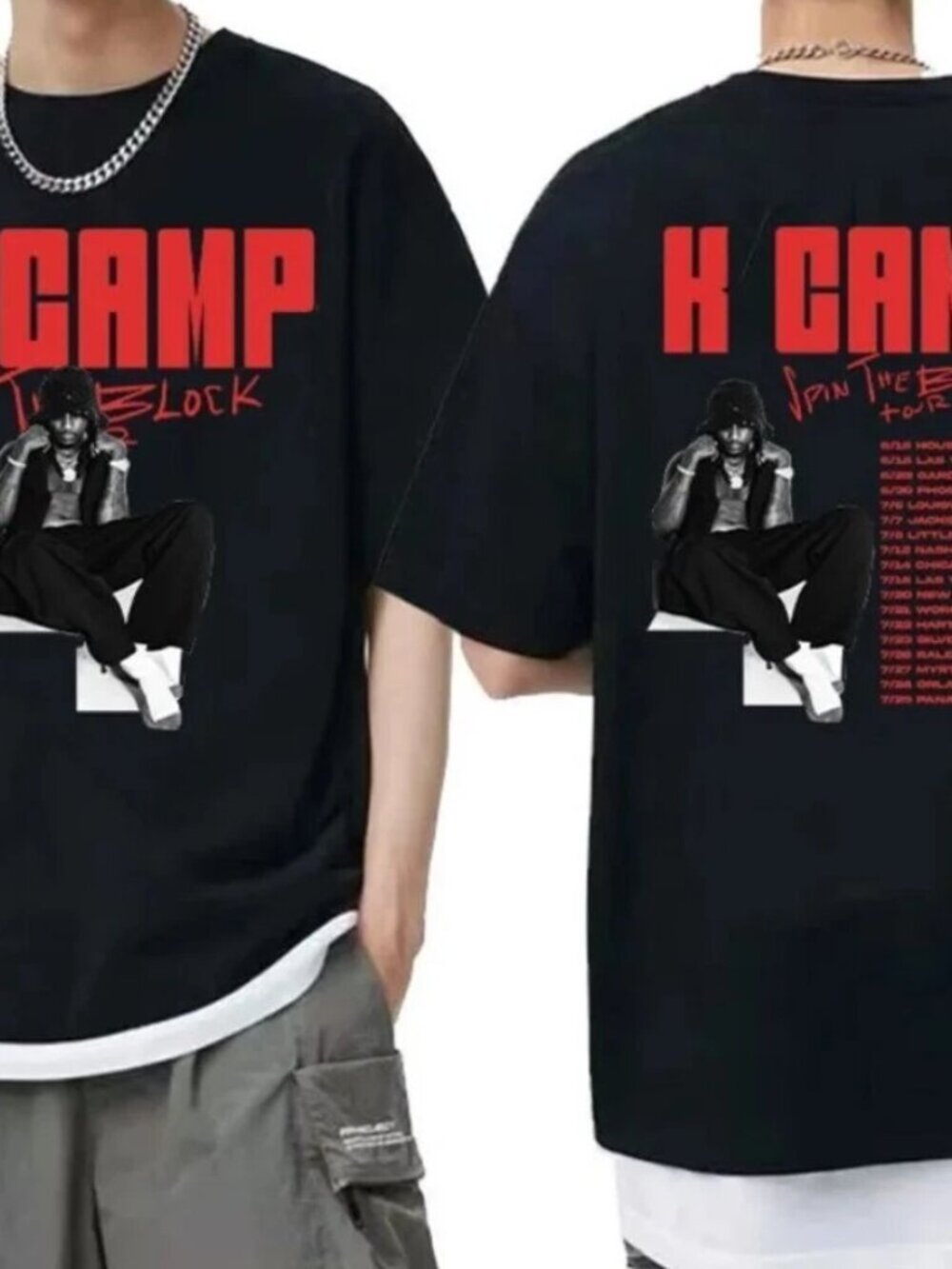 K Camp Spin The Block Tour 2023 Shirt 2 Sided T Shirt